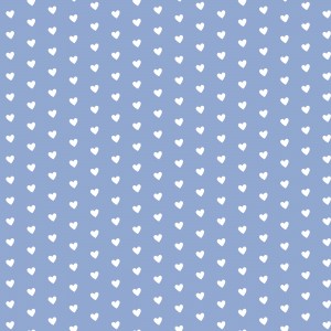 Pale Blue Heart Shape Pattern
